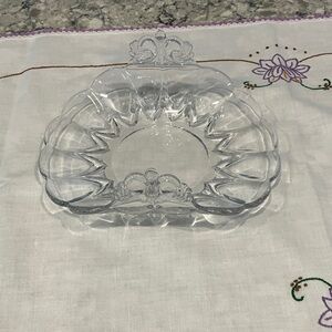 Elegant Clear Glass Decorative Bowl